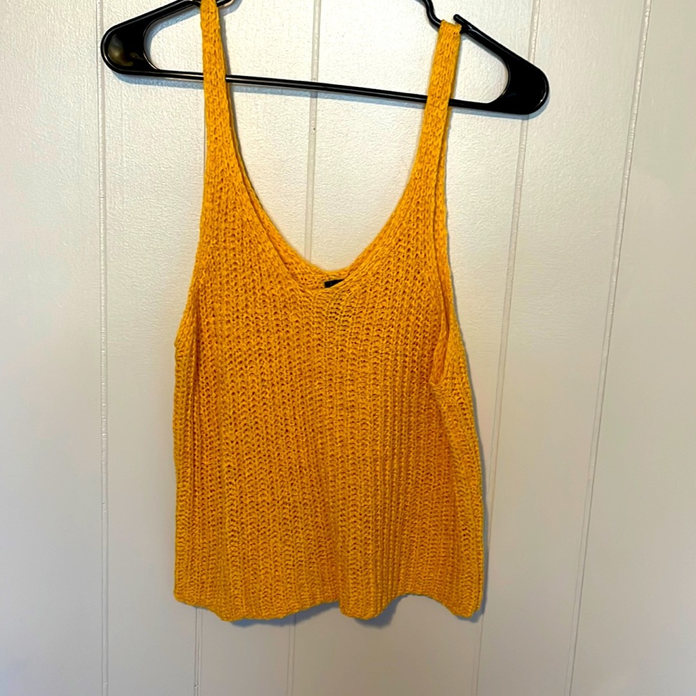 Sweater like tank top